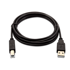 V7 USB-A apa - USB-B apa Nyomtatókábel 2m - Fekete (V7USB2AB-02M-1E) kábel és adapter