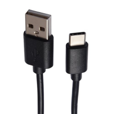V7 USB-A apa - USB-C apa kábel 1m fekete (V7U2C-1M-BLK-1E) kábel és adapter