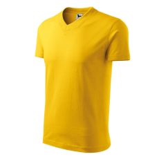  V-neck póló unisex sárga 3XL