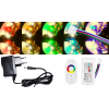 V-tac 10m hosszú 27Wattos, 1 zónás FUT027 RF távirányítós , adapteres RGB-WW LED szalag (600db 5050 SMD LED)