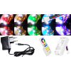 V-tac 10m hosszú 27Wattos, 1 zónás FUT088 RF távirányítós, adapteres RGB-CW LED szalag (600db 5050 SMD LED)