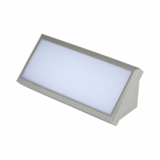 V-tac 12W kültéri fali LED lámpa hideg fehér, szürke házzal, 100 Lm/W - SKU 218235 kültéri világítás
