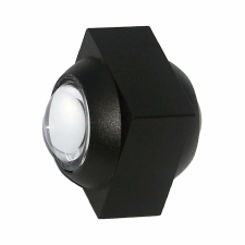 V-tac 2W kültéri fali COB LED lámpa, 2 irányú szögletes, fekete házzal, meleg fehér - SKU 23028 kültéri világítás