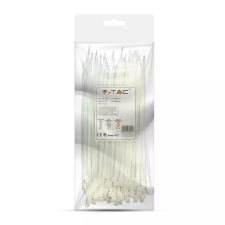 V-tac 3.5x200mm fehér kábelkötegelő, 100 db/ csomag - 11167 villanyszerelés