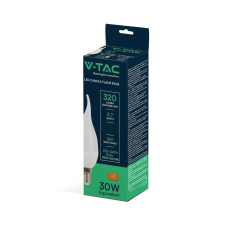 V-tac 3.7W E14 meleg fehér C37 LED gyertyaláng égő - SKU 214164 izzó