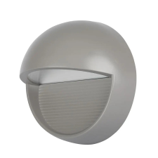 V-tac 3W szürke LED lépcsővilágítás, kerek, IP65, meleg fehér - SKU 1406 kültéri világítás