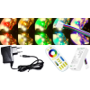 V-tac 5m hosszú 25Wattos, 4 zónás FUT092 RF távirányítós, adapteres RGB-WW LED szalag (300db 5050 SMD LED)