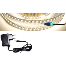 V-tac 5m hosszú 31Wattos, kapcsoló nélküli, 12V adapteres középfehér LED szalag (600db 2835 SMD LED) világítás