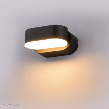 V-tac 5W LED ovális fali lámpatest fekete 3000K IP65 - 218288 világítás