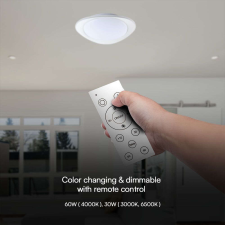 V-tac 60W mennyezeti LED lámpa kerekített háromszög, változtatható szinhőmérséklettel - SKU 23594 világítás