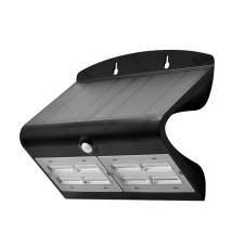 V-tac 7W LED napelemes lámpa fekete - 8279 kültéri világítás