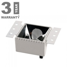 V-tac Aluminium spot lámpatest (négyzet) gipszkarton síkba építhető, fehér-króm világítás