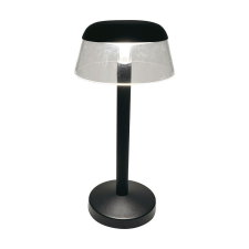 V-tac asztali akkus lámpa, fekete házzal, akril búrával, CCT, 130x285mm - SKU 23685 világítás