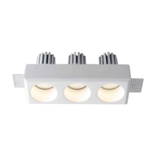 V-tac beépíthető 3xGU10 LED gipsz spotlámpa keret, hármas keret - SKU 6776 világítási kellék