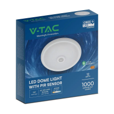 V-tac CREE SMD 12W mennyezeti LED lámpa, mozgásérzékelővel, természetes fehér - SKU 218086 világítás