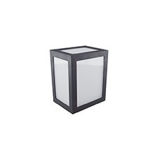 V-tac Cube oldalfali dekor lámpatest - fekete (12W) hideg fehér világítás