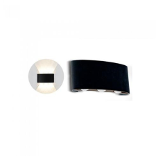 V-tac Design oldalfali LED lámpatest, 6W, fekete, meleg fehér kültéri világítás