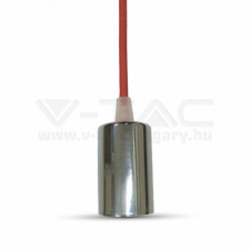 V-tac E27 króm függeszték - piros - 3791 világítás