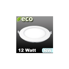 V-tac ECO LED panel (kör alakú) 12W - természetes fehér villanyszerelés