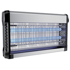 V-tac Elektromos rovarcsapda, UV fénycsővel (2x15W) slim, fekete-ezüst világítás