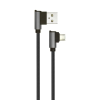 V-tac fekete, USB - Micro USB 1m hálózati kábel - SKU 8635