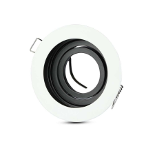 V-tac GU10 LED spotlámpa keret, fehér billenthető lámpatest - SKU 3595 világítási kellék