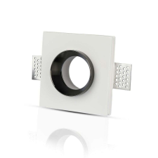V-tac GU10 LED spotlámpa keret, fehér+fekete fix lámpatest - SKU 3148 világítási kellék