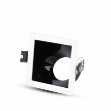 V-tac GU10 LED spotlámpa keret, fehér+fekete fix lámpatest - SKU 3165 világítás