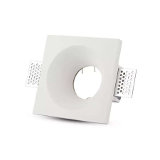 V-tac GU10 LED spotlámpa keret, fehér fix lámpatest - SKU 3641 világítási kellék