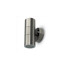 V-tac Inox Wally króm oldalfali lámpa (2xGU10) - 2 irányú, IP44 védele kültéri világítás