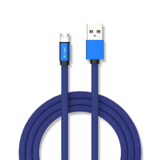 V-tac kék, USB - Micro USB 1m hálózati kábel - SKU 8496 kábel és adapter