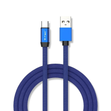 V-tac kék, USB - Type-C 1m hálózati kábel - SKU 8630 kábel és adapter
