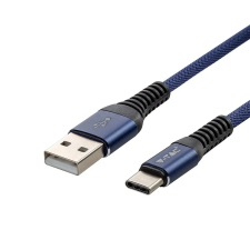 V-tac kék, USB - Type-C 1m hálózati kábel - SKU 8633 kábel és adapter