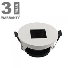 V-tac Kör alakú spot lámpatest (8597), billenthető, fekete-fehér világítás