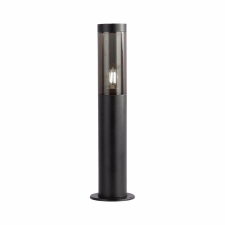  V-TAC kültéri, fekete állólámpa, 45 cm, E27 foglalattal, füstözött búrával - SKU 10471 kültéri világítás