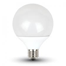 V-tac LED lámpa , égő , gömb , G95 , E27 foglalat , 10 Watt , meleg fehér izzó