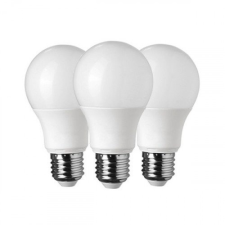 V-tac LED lámpa , égő , körte , E27 foglalat , 11 Watt , meleg fehér , 3 darabos csomag izzó