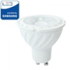 V-tac LED lámpa GU10 (7Watt/38°) PRO - meleg fehér, Samsung