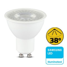 V-tac LED lámpa GU10 (8W/38°) meleg fehér, PRO Samsung izzó