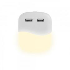 V-tac LED lámpatest , éjszakai irányfény , 2 db USB csatlakozóval , 0.5W , négyzet , meleg... világítás