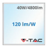 V-tac LED panel (595 x 595 mm) 40W - Philips tápegység - 6500K, 120lm/W