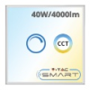 V-tac LED panel (600 x 600mm) 40W - színhőmérséklet és fényerő szabályzás SMART