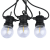 V-tac LED party fényfüzér 5m 10db filament fényforrással, meleg fehér - SKU 212728