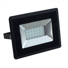 V-tac LED reflektor , 20 Watt , Ultra Slim , természetes fehér , E-series , fekete kültéri világítás