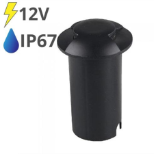 V-tac LED talajlámpa 2 nyílással (1W/10lm) hideg fehér IP67, fekete - 12V! kültéri világítás