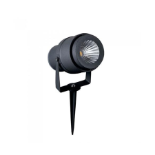 V-tac Leszúrható LED reflektorlámpa 12 Watt - meleg fehér szürke, IP65 kültéri világítás