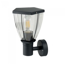 V-tac Matte Grey oldalfali lámpatest, E27, fekete világítás