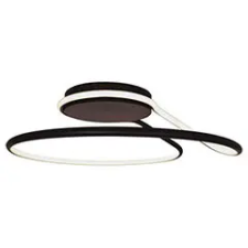 V-tac Mennyezeti designer LED lámpa (24W/2560Lumen) fekete, természetes fehér, bemutatótermi darab világítás