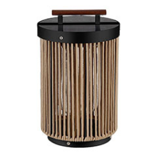 V-tac Napelemes lámpa, kötél díszítéssel, 3W LED, 3000K, távirányítóval kültéri világítás