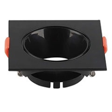 V-tac Négyzet alakú spot lámpatest (6652), billenthető, fekete világítás